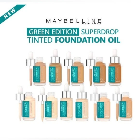 Maybelline Green Edition Superdrop Tinted Oil Foundation ~ Choose  Shade - Image 1 of 1