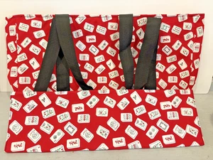 Borsa per piastrelle Mahjong - design piastrelle rosse - Foto 1 di 10
