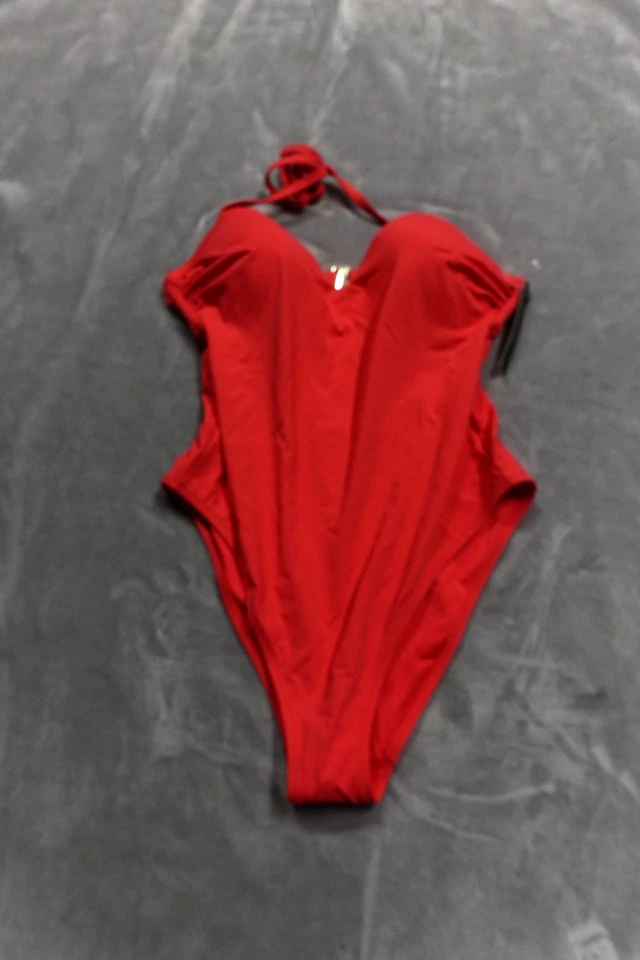 Traje de baño Victoria's Secret grande rosa rojo esencial push up descarado de una pieza nuevo con etiquetas Foto 1 de 4