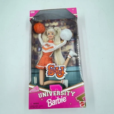 Mattel Barbie Doll SU Syracuse University Cheerleader #19163, 1996 - NRFB - Image 1 of 4