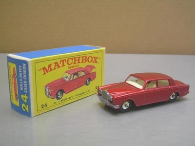 Matchbox Lesney Regular Wheels #24 Rolls Royce Silver Shadow NM in Box - Image 1 of 4
