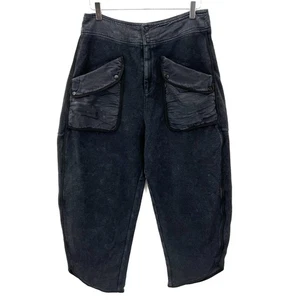 Free People Movement Timko Pants Size M Black Barrel Leg Loose Baggy Wide Slouch - Picture 1 of 14