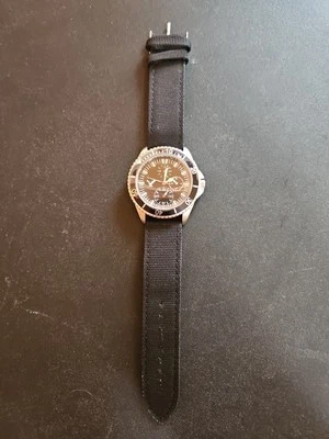 Mens Black American Eagle Chronograph Quartz Watch Ref 32886107. Needs Battery - Image 1 of 4