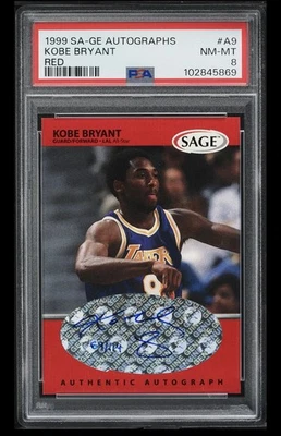 1999 Sage Autographs Red Kobe Bryant AUTO /114 #A9 - Image 1 of 2