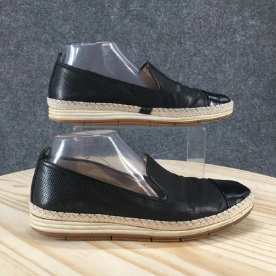 Paul Green Shoes Womens UK 6 US 8.5 Joaquin Espadrille Slip On Black Leather - Image 1 of 4