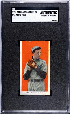 1910 E93 ADDIE JOSS NNO POOR STANDARD CARAMEL HOF SGC A BASEBALL CLEVELAND NAPS - Image 1 of 2