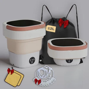 12L Portable Washing Machine - Foldable for Baby Clothes, Undergarments - Travel - Picture 1 of 5