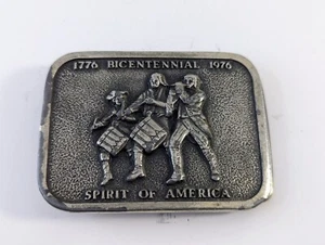 Bergamot Brass Works Spirit Of America Bicentennial Vintage Belt Buckle C-24 - Picture 1 of 8
