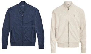 Herren Polo Ralph Lauren Luxus Jersey Baseball Bomberjacke Neu - Bild 1 von 12