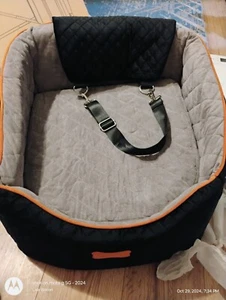 Med Dog Car Seat, Detachable and Washable Pet Car Seat with Storage Pockets, S - Picture 1 of 6