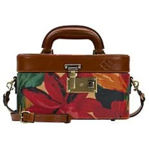 Patricia Nash Brescia Leather Mini Train Case Spring MultiI NWT - Picture 1 of 10