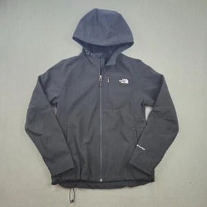 The North Face Apex Full Zip Hooded Softshell Jacket Womens S Black Thermal - Picture 1 of 7