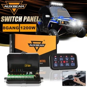 AUXBEAM 8 Gang Switch Panel Light Control Relay System For Can-Am Maverick X3 - Picture 1 of 12