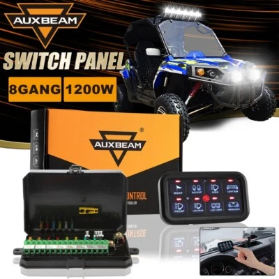 AUXBEAM 8 Gang Switch Panel Light Control Relay System For Can-Am Maverick X3 - Image 1 of 4