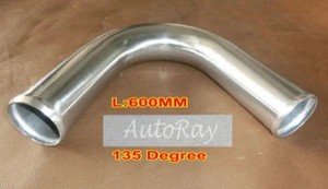 2" inch 51MM 135 Degree Aluminium Turbo Intercooler Pipe hose 600mm long - Bild 1 von 6
