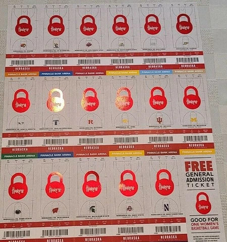 2019-20 NEBRASKA CORNHUSKER BASKETBALL TICKET STUBS Cover