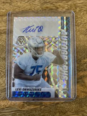 2021 Panini Mosaic Rookie Auto Mosaic Levi Onwuzurike #RA-100 Rookie Auto RC - Image 1 of 2