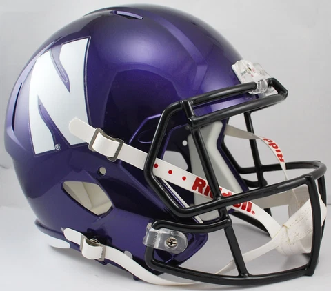 NORTHWESTERN WILDCATS Riddell SPEED Full Size Replica Football Helmet Cover