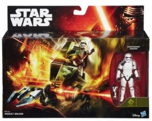 Star Wars Assault Walker Vehicle & 3.75" inch Stormtrooper Sergeant Figure - NEW - Picture 1 of 2