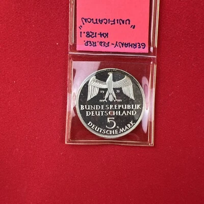 Germany 1971 G 5 Mark Silver Proof F - Image 1 of 4