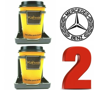 2 CHARCOAL GREY MERCEDES BENZ CLONE REPLICA CUPHOLDER CUP DRINK HOLDER W124 E320 - Image 1 of 4