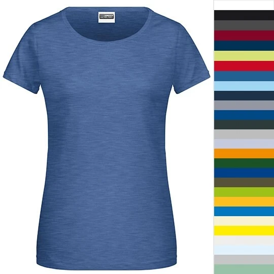 James & Nicholson Ladies' Basic-T 8007 Damen T-Shirt NEU