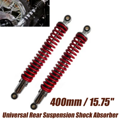 Suspensión Amortiguadores Traseros 400mm 15.75" Rojo para Honda XL185 XL185S XL125S Foto 1 de 4