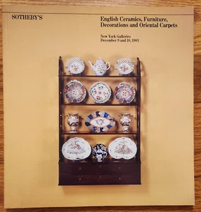 Sotheby's Catalog December 1983 English Ceramics Furniture Oriental Rugs Mirrors - Imagen 1 de 1
