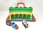 Mattel 2009 Thomas & Friends Take n play Foldable Tidmouth sheds with 2 trains