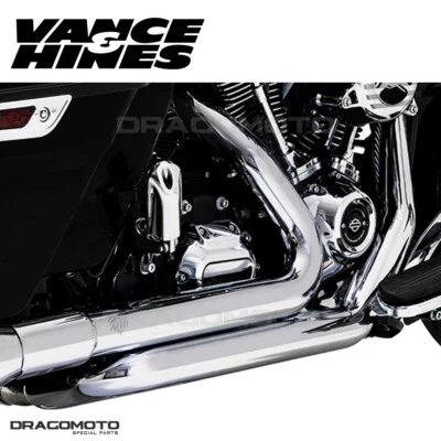 Harley FLHR 1750 Road King 107 2017-2019 Dresser Doble Colector Cabezal Vance... Foto 1 de 4