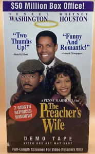 The Preacher's Wife VHS 1997 Denzel Washington Whitney Houston Promo Screener - Picture 1 of 3