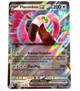 SSP DE 160/191 Double Rare Flaminkno EX / Flamigo EX Pokémon Karte Deutsch - Picture 1 of 1