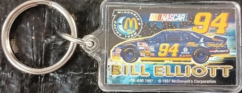 Bill Elliott #94 McDonald's Key Chain Acrylic Cover