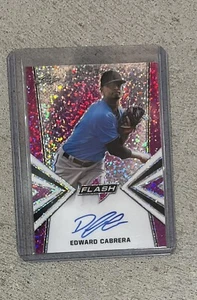 EDWARD CABRERA AUTO /15 FLASH PINK NEVER SEEN ON EBAY - Picture 1 of 2