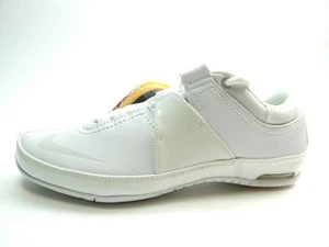 PRE-OWNED NIKE WOMEN'S AIR BOOM II CHEER WHITE NEUTRAL GREY SHOES SIZE 8.5 - Picture 1 of 12