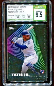2019 Topps Rookie Progression Fernando Tatis Jr. /1,576 #22 CSG 9.5 Gem Mint CGC - Picture 1 of 2