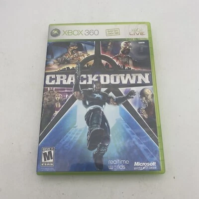 Crackdown (Microsoft Xbox 360, 2007) Complete CIB w/Manual and Map. Tested - Image 1 of 4