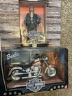 Vintage Barbie Fatboy Harley Davidson Motorcycle With Harley Ken Doll