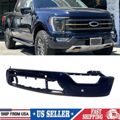 For 2021-2023 Ford F-150 F150 Antimatter Blue Front Bumper Face Bar W/ 4 Holes - Imagem 1 de 4