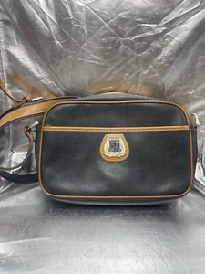 VTG Lancel Leather Black Crossbody Purse - Picture 1 of 13
