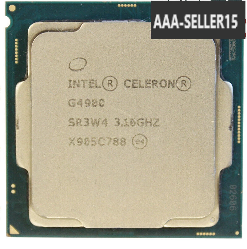 6th Gen Intel Pentium G4900 CPU 3.10 GHz 2MB 2-Core LGA-1151 Coffee Lake SR3W4 - Image 1 of 1