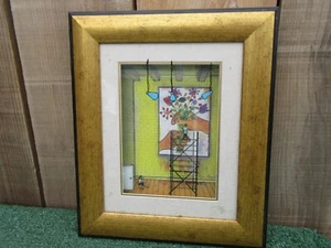 Jean Pierre Weill Happy Anniversary 3D Glass Painting Art Vitreography - Picture 1 of 7