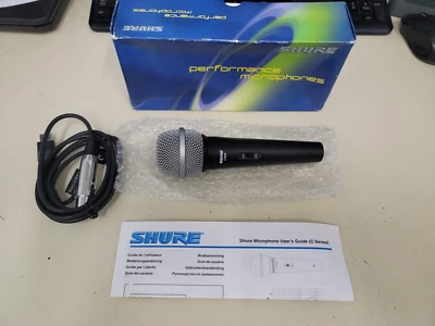 SHURE # C606N DYNAMIC CARDIOID MICROPHONE WITH OEM 15' CABLE - FREE SHIP - T12 - Image 1 of 4