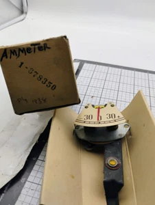 1938 Plymouth Mopar 678350 Ammeter Gauge NOS Made in USA - Picture 1 of 6