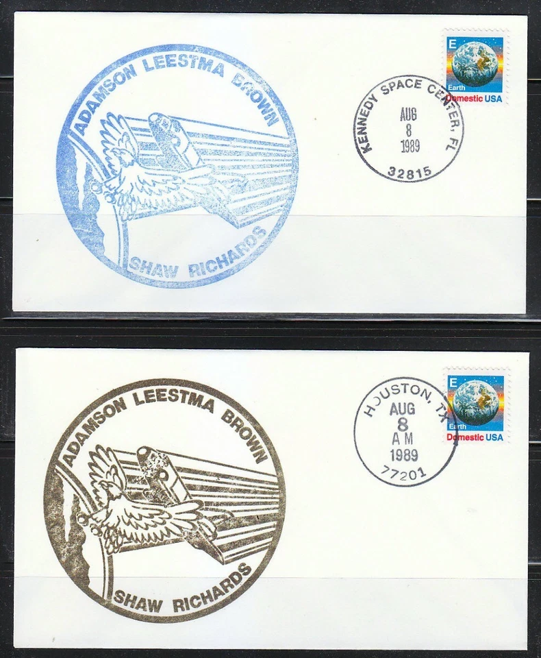 Estados Unidos 1989 8 de agosto-13 de agosto cuatro cubiertas espaciales transbordador Columbia STS-28 vuelo Foto 1 de 2