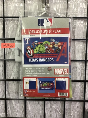 Texas Rangers Marvel Deluxe 3’x5’ Flag Cover