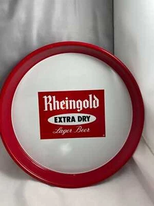 Bandeja para servir cerveza Rheingold vintage grande de metal. - Imagen 1 de 10