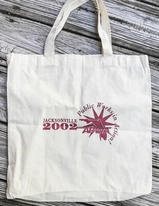 Jacksonville 2002 Public Works In Action Canvas Tote Bag,  - Picture 1 of 2