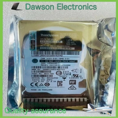 NEW IBM / Lenovo 7XB7A00028 00YK017 2.5" 1.8TB 10K SAS 12G Hot Swap HARD DRIVE - Image 1 of 3