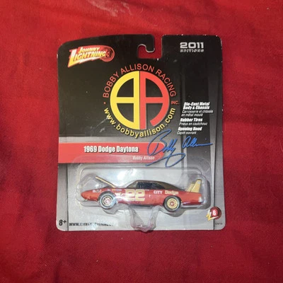 Bobby Allison Signed Johnny Lightning 1969  #22 HO Dodge Daytona 1:64 NIP - Image 1 of 2